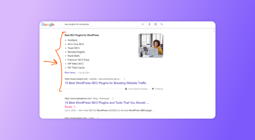 Importance of Google featured snippets