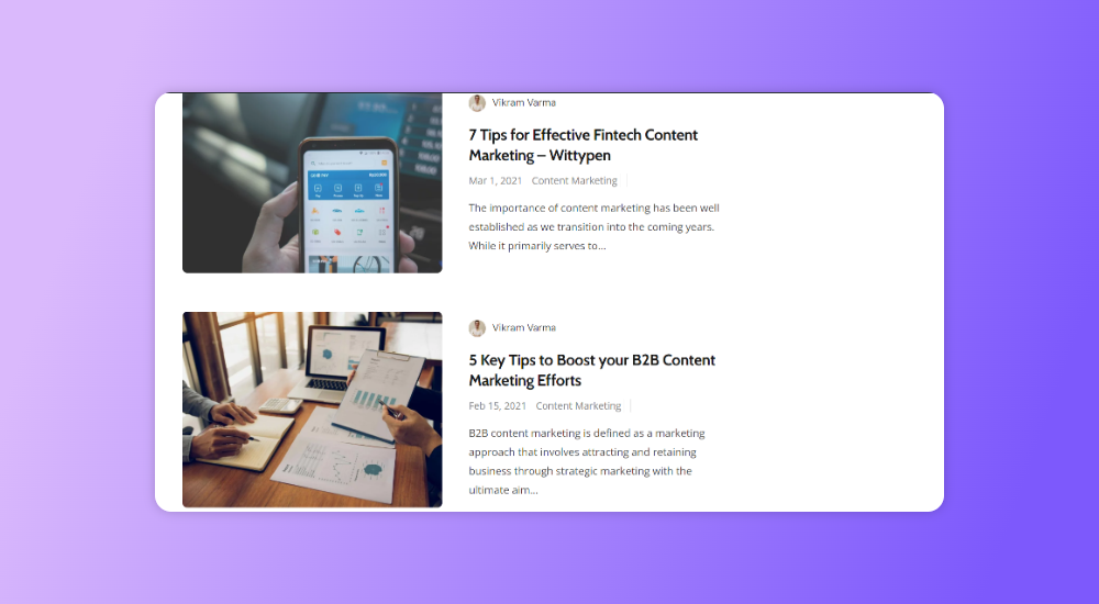 Update older blogs to drive traffic